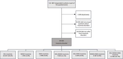 The Prevalence of Insomnia Subtypes in Relation to Demographic Characteristics, Anxiety, Depression, Alcohol Consumption and Use of Hypnotics